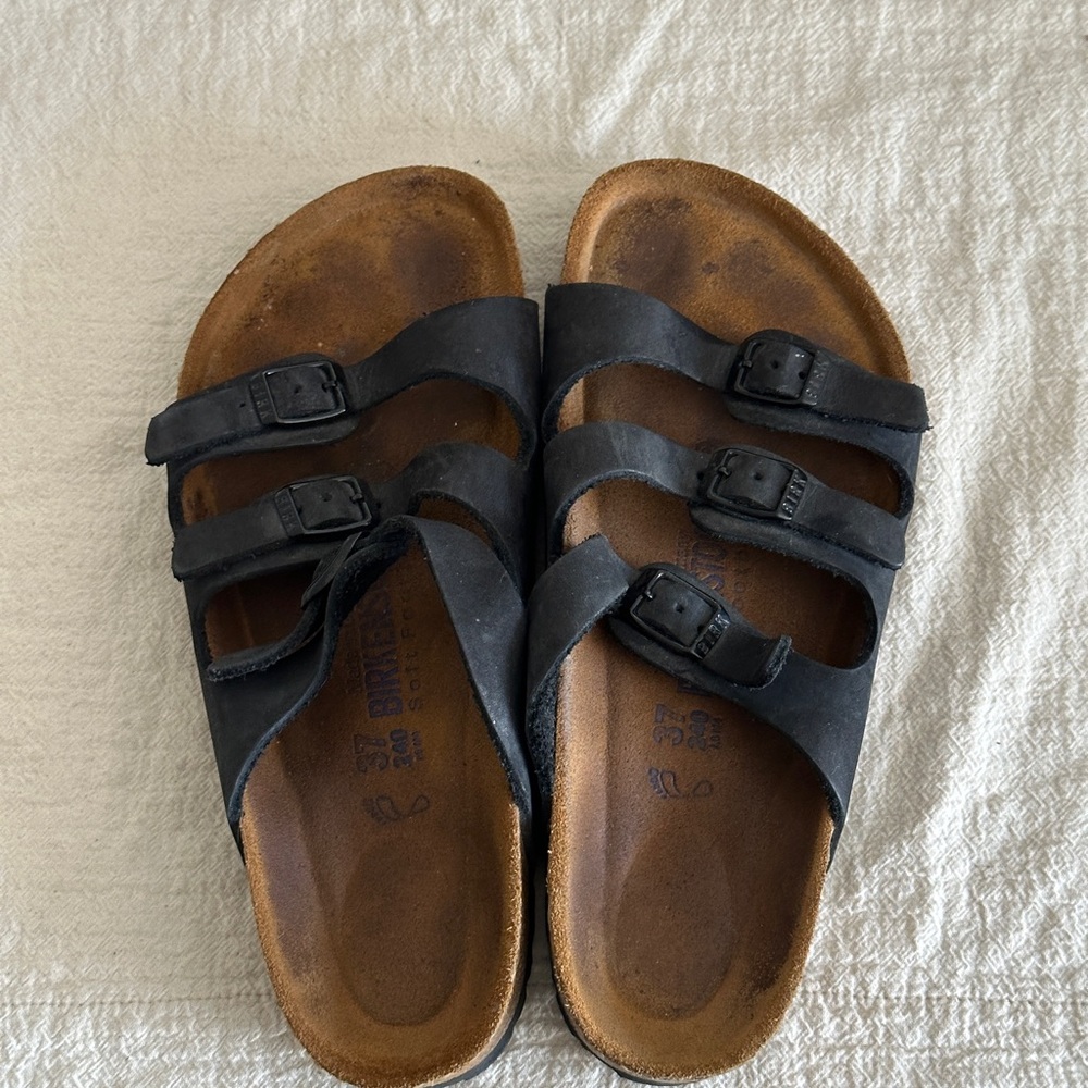 Birkenstock Florida Soft Bed Leather Sandals
